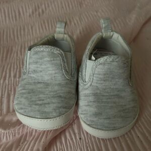 Gray Slip-On Kids Shoes